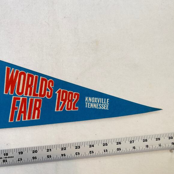 World's Fair 1982 Knoxville TN United States Pavilion Felt Pennant Lrg 30" x 12" - Picture 4 of 10